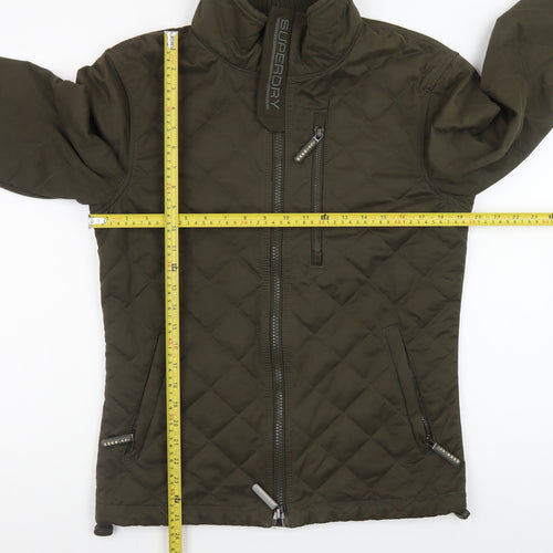 Superdry Men's Green The Windhiker Quilted Windproof Jacket M
