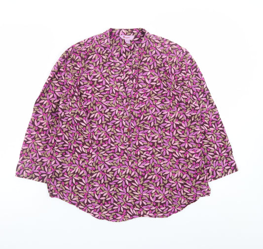 Monsoon Women’s Multicoloured Floral Viscose Tunic Blouse UK 14