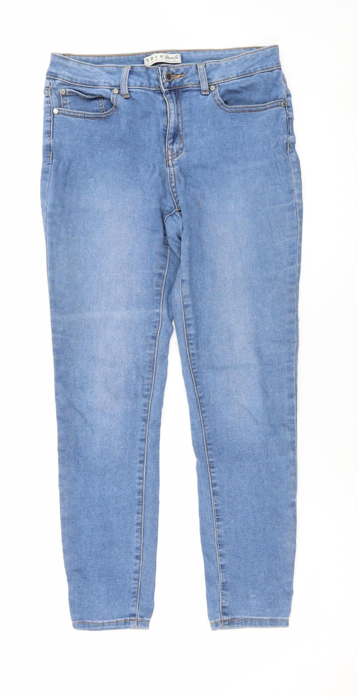 Denim Co. Women's Blue Skinny Stretch Jeans Size 10