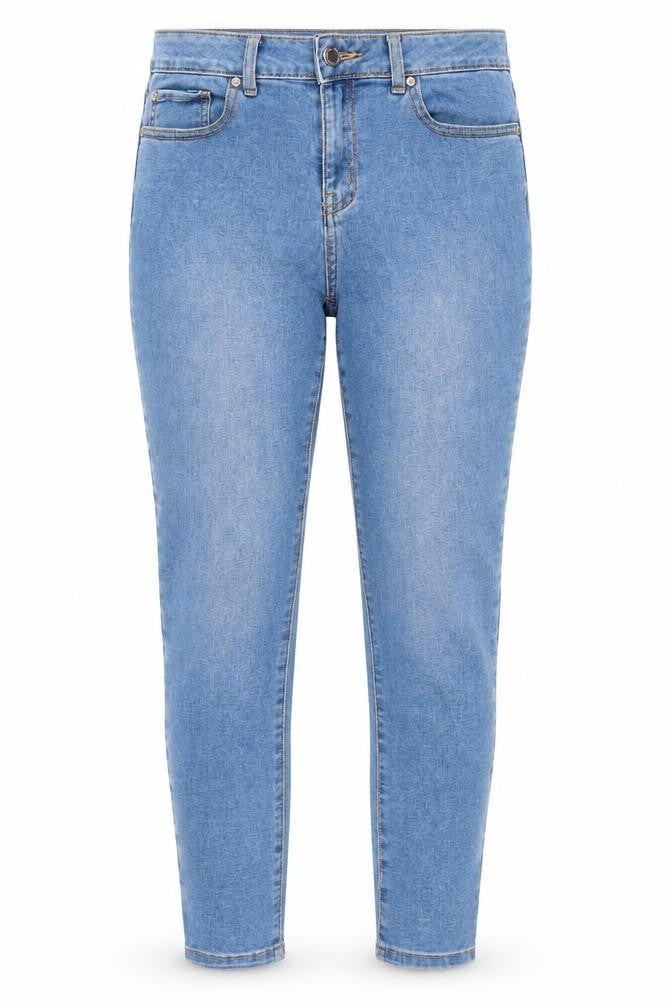 Front view of Denim Co. Women's Blue Skinny Stretch Jeans, size 10