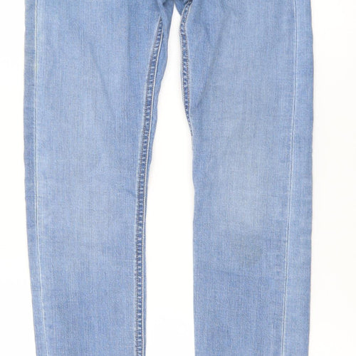 Lee Women Blue Malone Slim Straight Jeans W26 L32