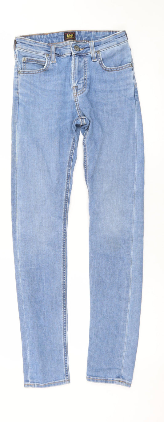 Lee Women Blue Malone Slim Straight Jeans W26 L32