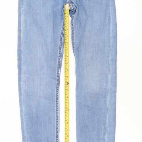 Lee Women Blue Malone Slim Straight Jeans W26 L32