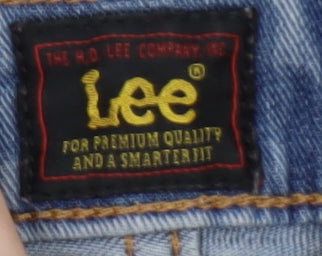 Lee Women Blue Malone Slim Straight Jeans W26 L32