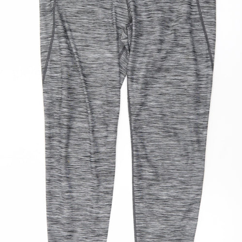 H&M Women’s Grey Sports Ankle Leggings L Moisture Wicking Stretch