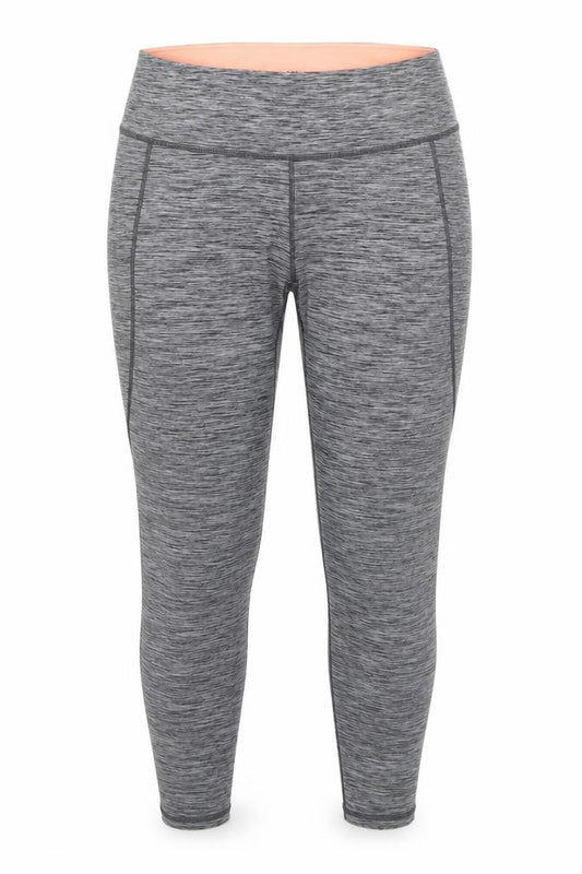 H&M Women’s Grey Sports Ankle Leggings L Moisture Wicking Stretch