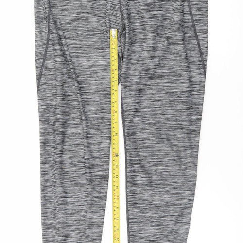 H&M Women’s Grey Sports Ankle Leggings L Moisture Wicking Stretch
