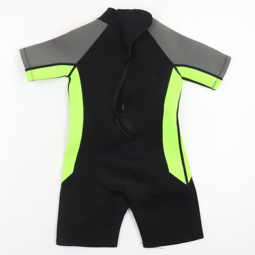 St. Bernard Boys Black & Neon Green Short Sleeve Wetsuit Age 4