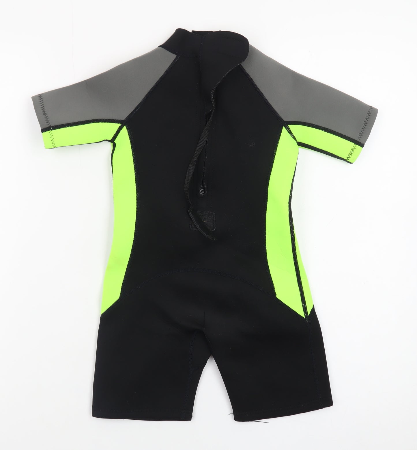 St. Bernard Boys Black & Neon Green Short Sleeve Wetsuit Age 4