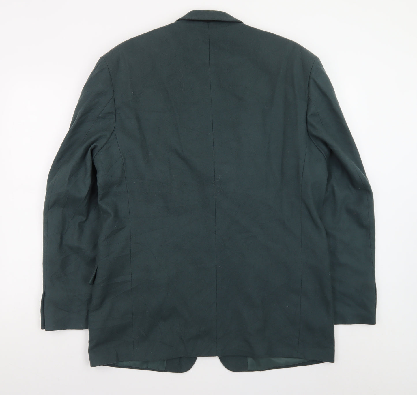 Burton Menswear Men Green Wool Blend 40 Blazer Regular Fit