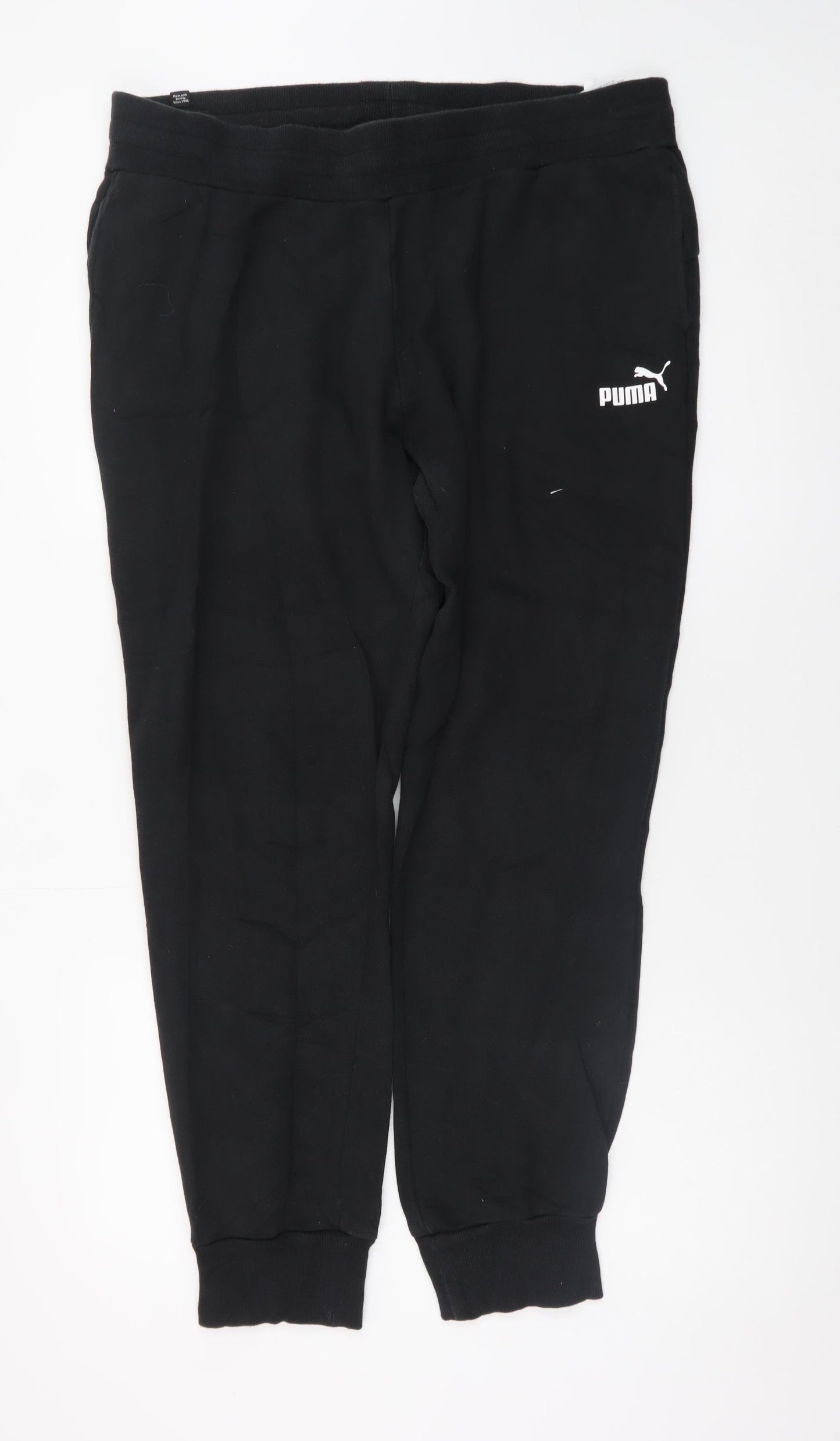 Puma Men’s Black Regular Fit Jogger Trousers 2XL