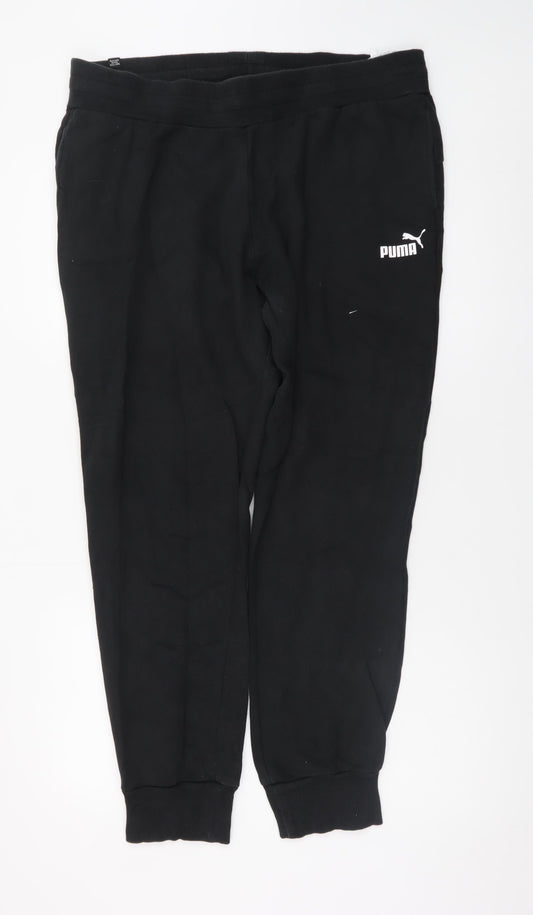 Puma Men’s Black Regular Fit Jogger Trousers 2XL