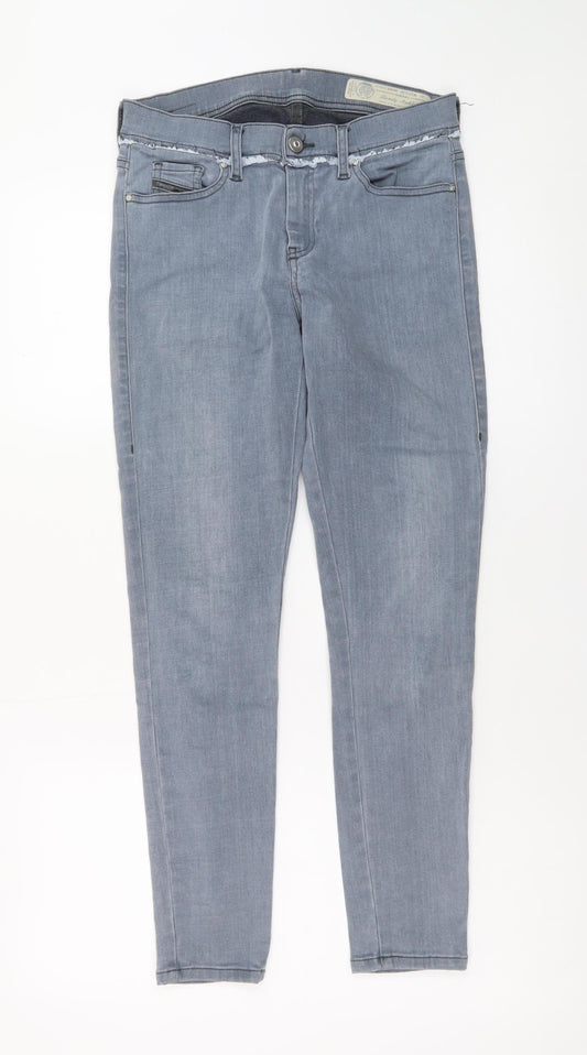 Diesel Women’s Grey Ankle Skinny Jeans Size 27 Slim Fit