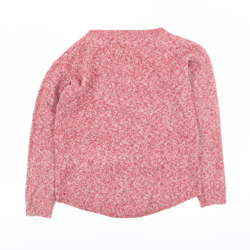 Fat Face Women’s Red Knit Long Sleeve Crew Neck Jumper Size 8