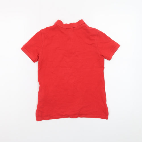Ralph Lauren Boys Red Polo Shirt 6 Years Short Sleeve Cotton Logo Top