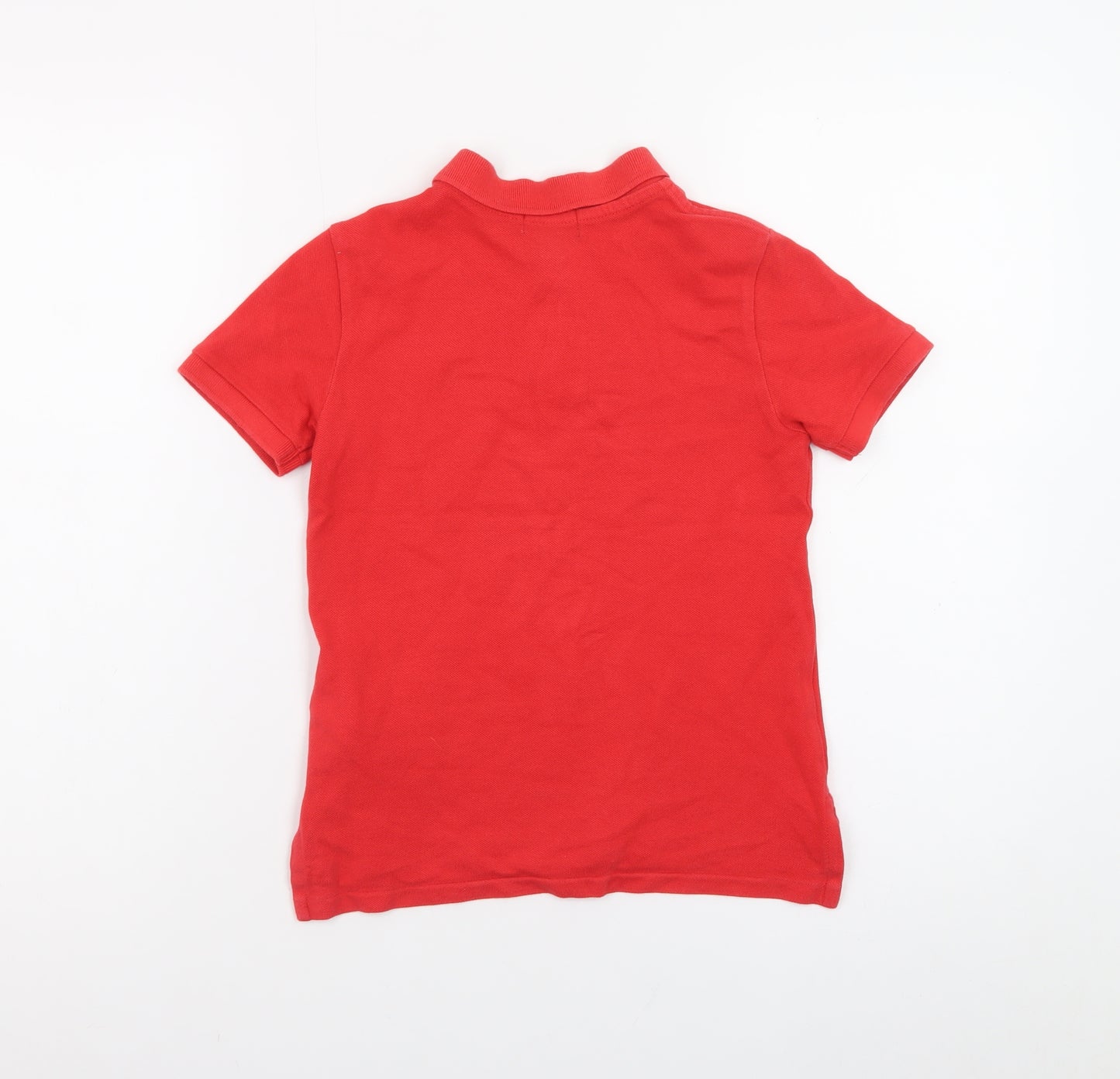 Ralph Lauren Boys Red Polo Shirt 6 Years Short Sleeve Cotton Logo Top