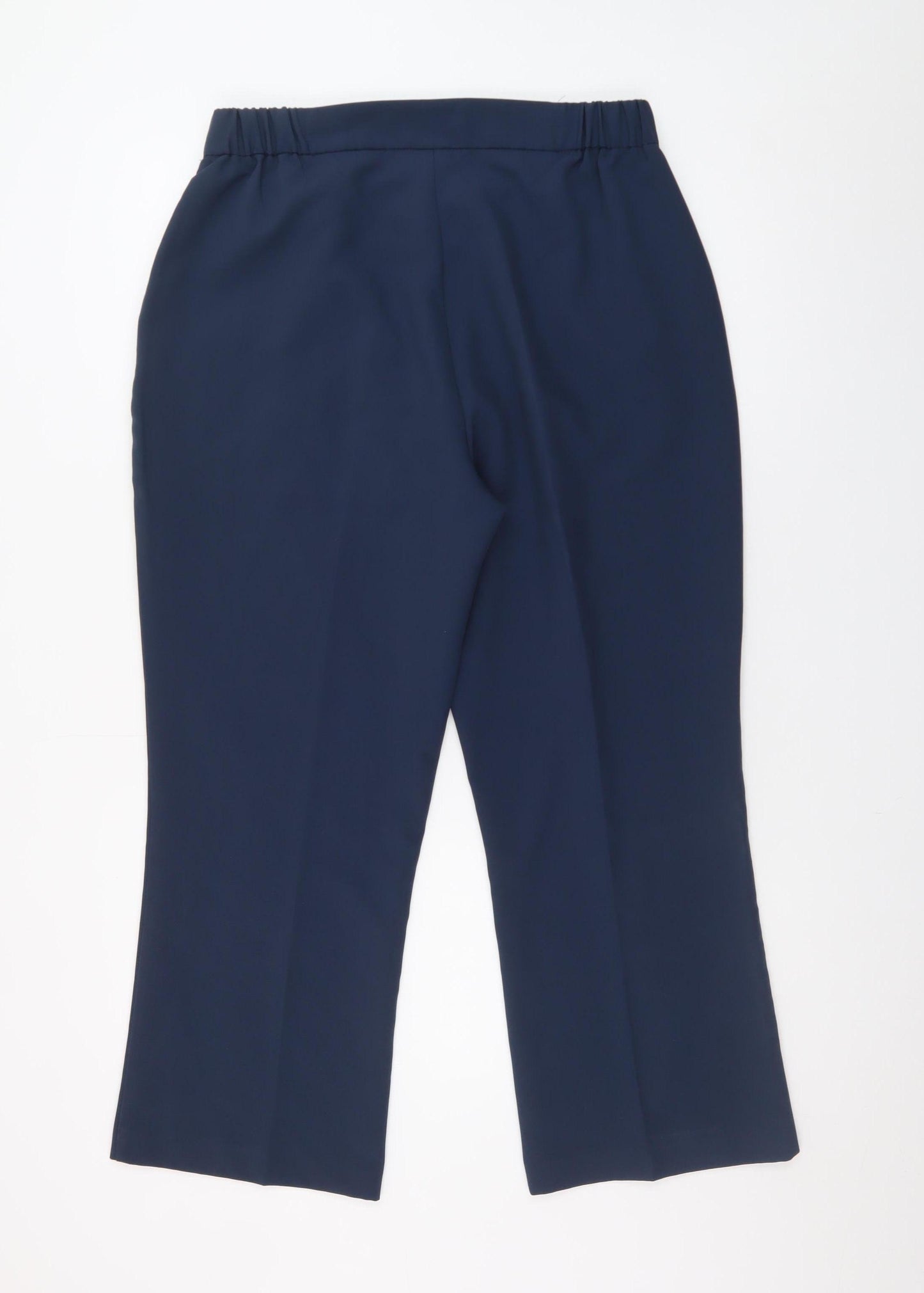 Damart Women's Blue Regular Fit Straight Leg Trousers Size 18