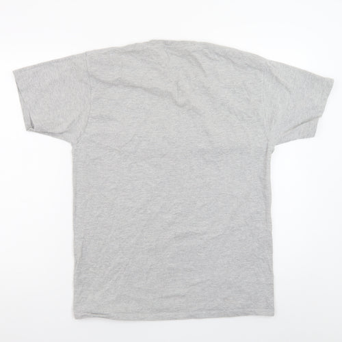 Champion Men's Grey Logo Graphic Short Sleeve T-Shirt Size M