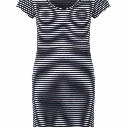 Forever 21 Women's Blue Striped T-Shirt Dress Size S Casual Jersey
