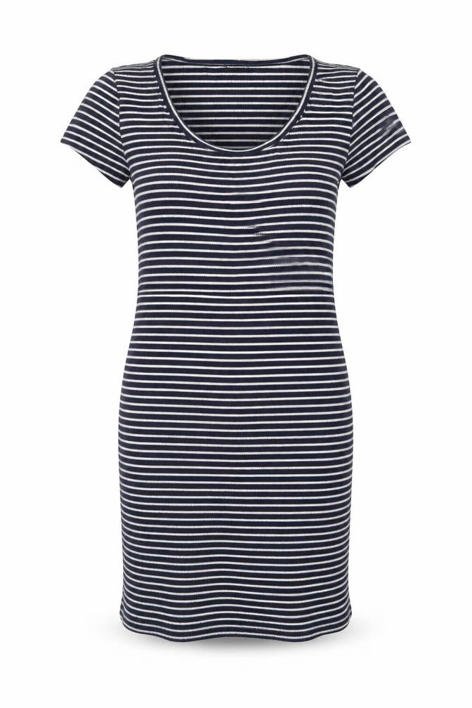 Forever 21 Women's Blue Striped T-Shirt Dress Size S Casual Jersey