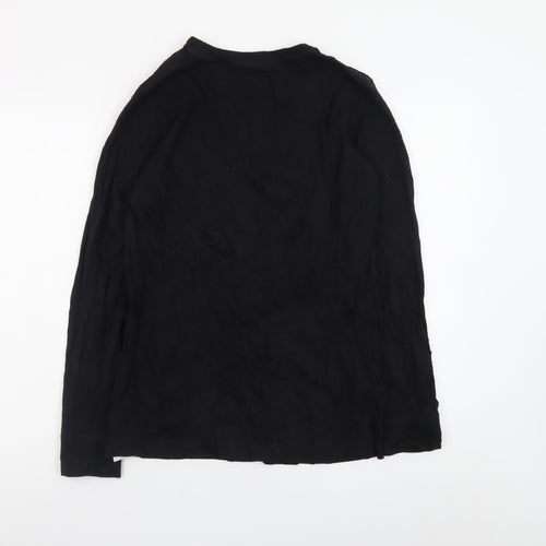Converse Boys Black Long Sleeve Logo Cotton T-Shirt 13-15 Years