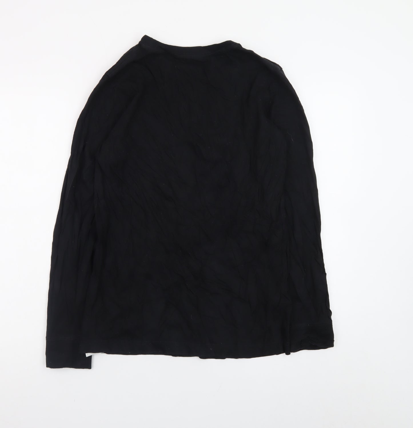 Converse Boys Black Long Sleeve Logo Cotton T-Shirt 13-15 Years