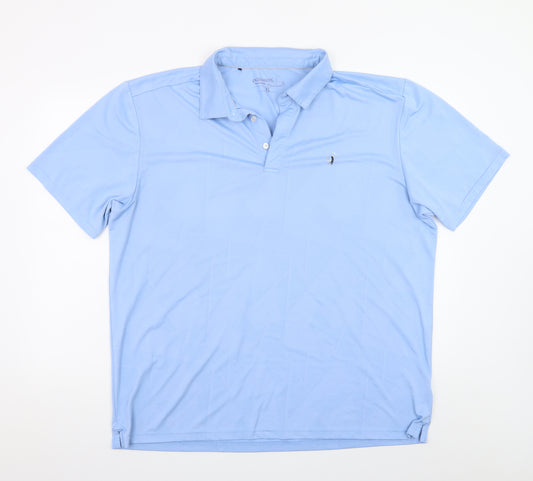 Padraig Harrington Men's Blue XL Polo Shirt Lightweight Performance