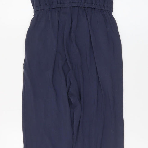 FatFace Girls Blue Floral Embroidered Sleeveless Jumpsuit 10-11 Years