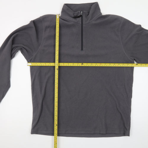 Regatta Men’s Grey Fleece 1/4 Zip Pullover Sweatshirt Size L