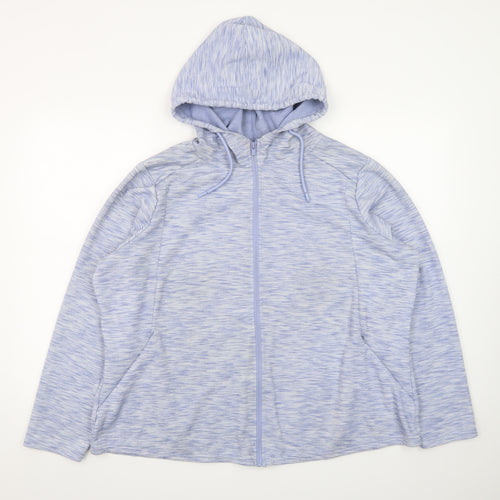 St Bernard for Dunnes Women Blue Full Zip Hoodie XL Polyester Blend