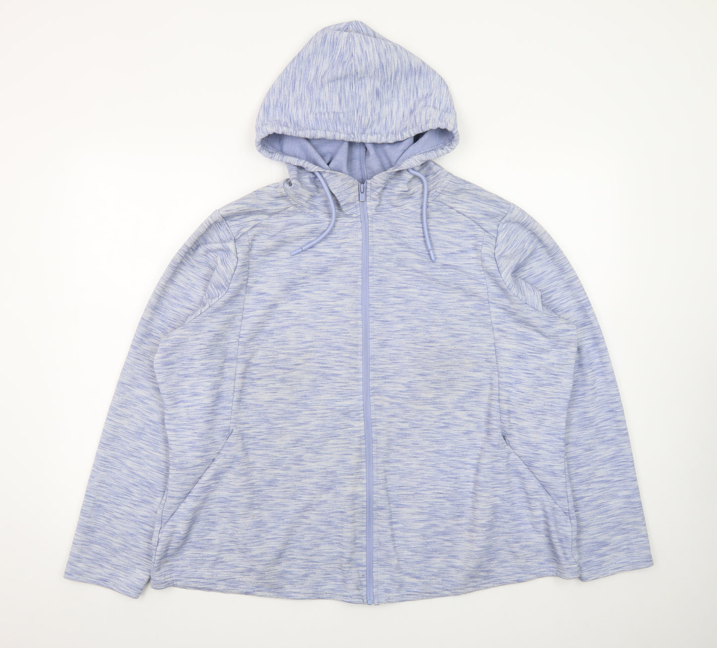 St Bernard for Dunnes Women Blue Full Zip Hoodie XL Polyester Blend