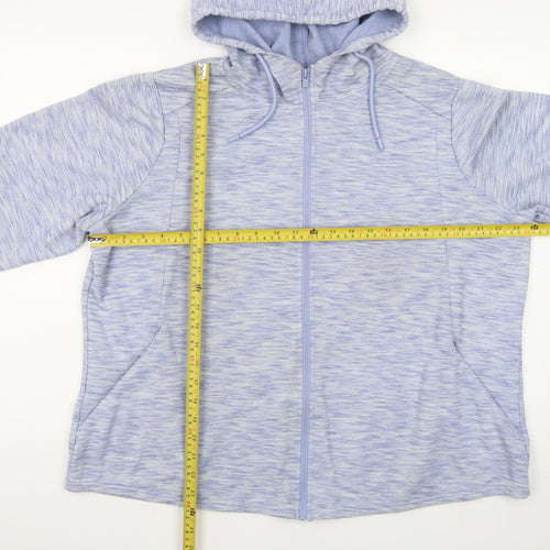 St Bernard for Dunnes Women Blue Full Zip Hoodie XL Polyester Blend