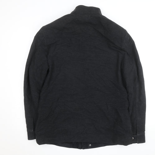 Next Men's Black Italian Moleskin Military Jacket Medium