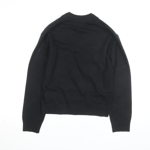 Marks and Spencer Men's Black V-Neck Pullover Jumper XS