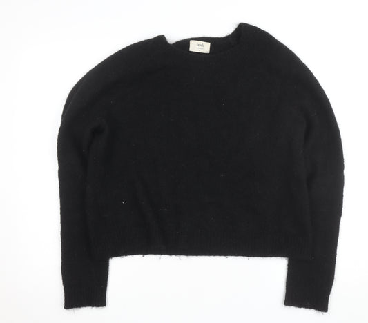 Hush Women's Black Wool Mohair Crew Neck Jumper M