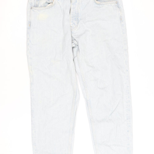 Pull & Bear Women's Light Blue Standard Jeans Size 14 High Rise