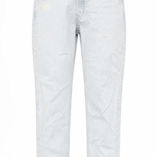Pull&Bear Women's Light Blue Standard Jeans Size 14 High Rise
