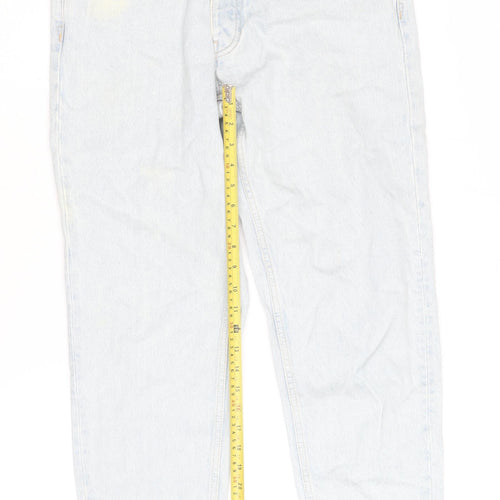 Pull & Bear Women's Light Blue Standard Jeans Size 14 High Rise