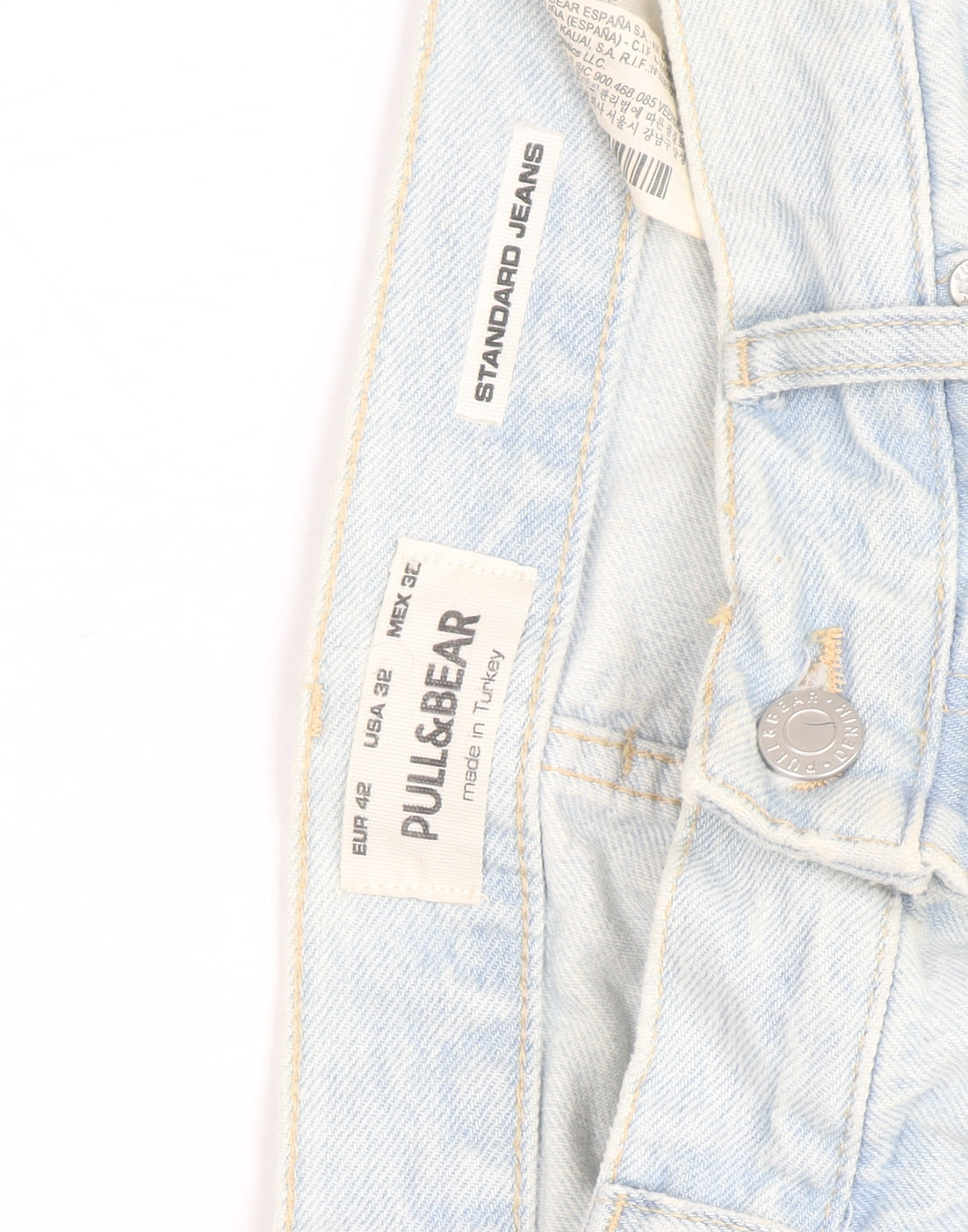 Pull & Bear Women's Light Blue Standard Jeans Size 14 High Rise