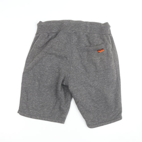 Superdry Men's Grey Slim Fit Sweat Shorts Size M Activewear