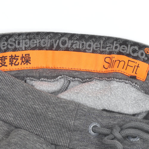 Superdry Men's Grey Slim Fit Sweat Shorts Size M Activewear