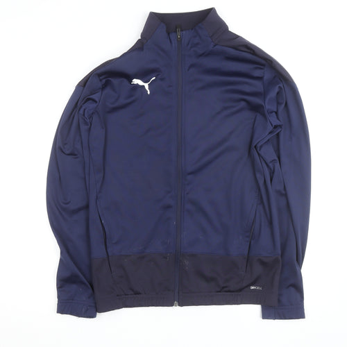 Puma Men's Blue Small Track Jacket DryCell Full Zip Lightweight