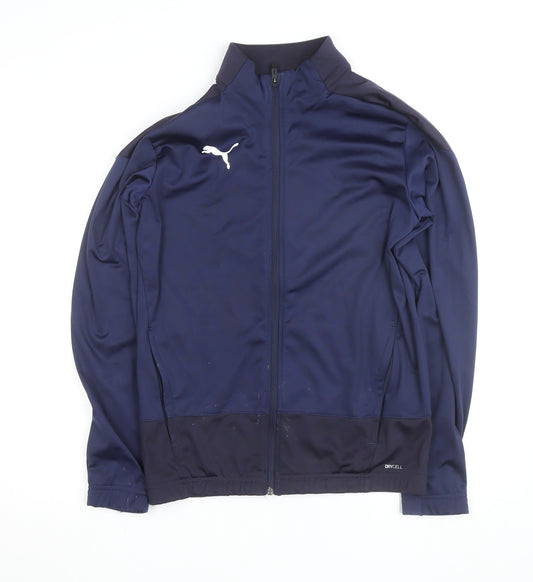 Puma Men's Blue Small Track Jacket DryCell Full Zip Lightweight