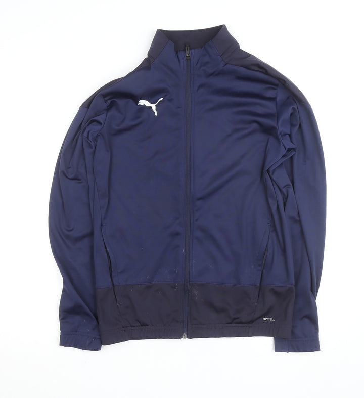 Puma Men's Blue Small Track Jacket DryCell Full Zip Lightweight