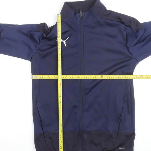Puma Men's Blue Small Track Jacket DryCell Full Zip Lightweight