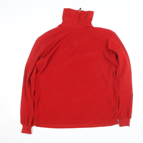 Corte of Florence Women's Red XL Fleece 1/4 Zip Activewear Jacket