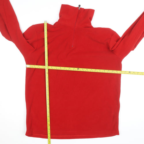 Corte of Florence Women's Red XL Fleece 1/4 Zip Activewear Jacket