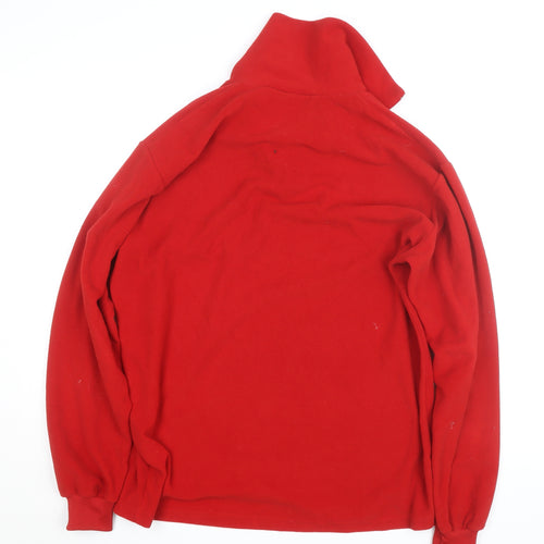 Corte of Florence Women's Red XL Fleece 1/4 Zip Activewear Jacket