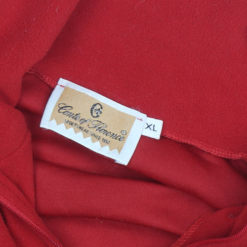 Corte of Florence Women's Red XL Fleece 1/4 Zip Activewear Jacket