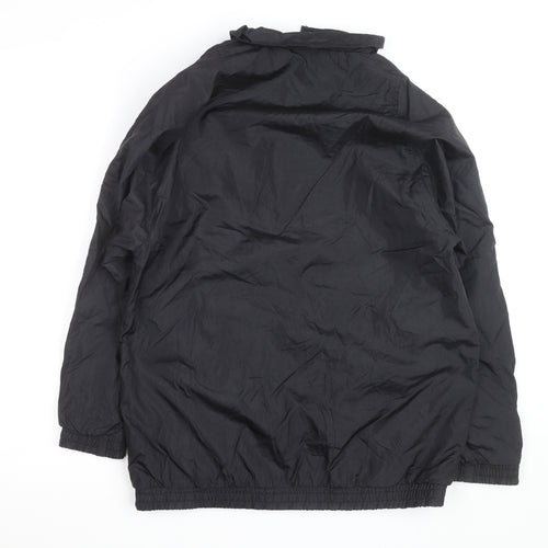 Tudor Court Men's Black Nylon Mid-Length Jacket Size M
